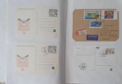 Sbírka- album pohlednic( 4) , celistvost(48) LETADLO. - Pohlednice