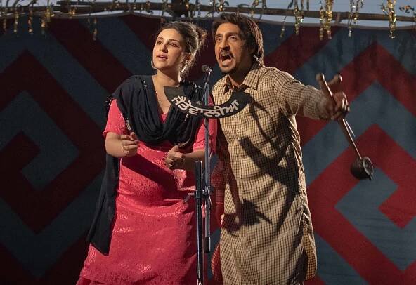 Parineeti Chopra as Amarjot Kaur and Diljit Dosanjh as Amar Singh Chamkila in Amar Singh Chamkila