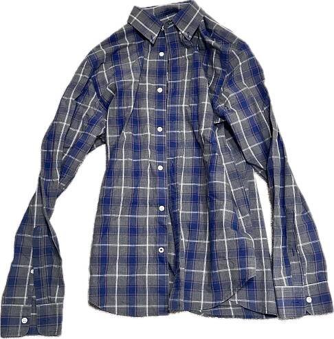 JUSTIFIED: Raylan's JF blue and grey Plaid Button Up Shirt (M)