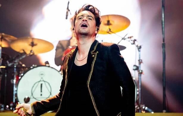Brendon Urie of Panic! At The Disco performs live