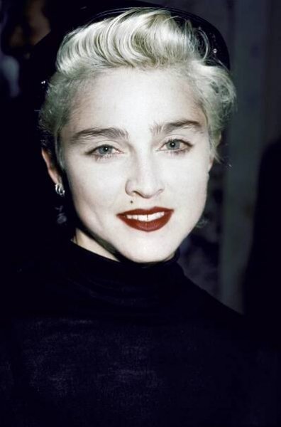Stepping out with a porcelain complexion in 1986