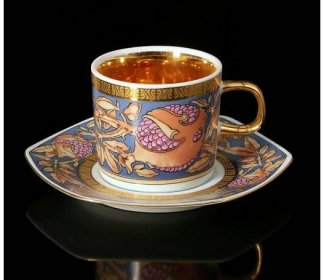 Kávový šálek s podšálkem - Sophia 494 | Luxusní porcelán - Atelier JM Lesov