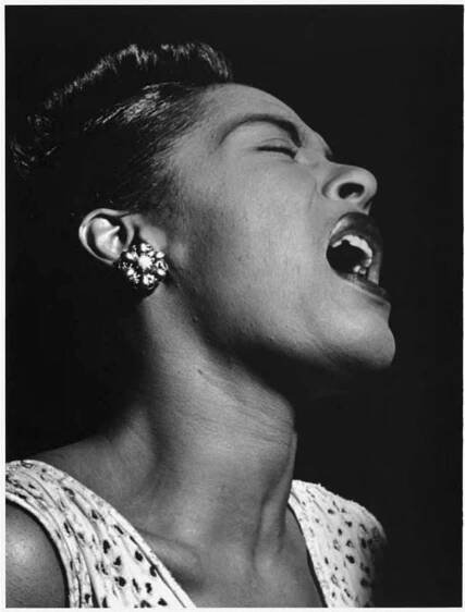[Portrait of Billie Holiday, Downbeat, New York, N.Y., ca. Feb. 1947] | Library of Congress
