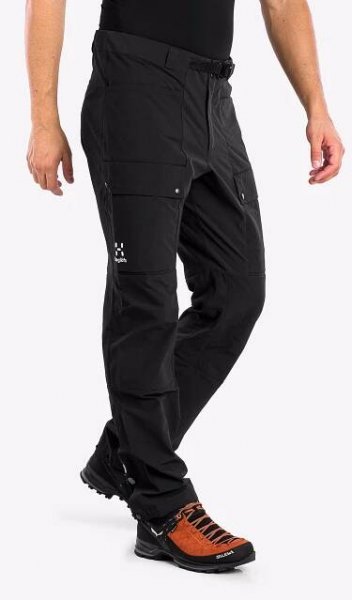 Trekové kalhoty pánské Haglofs L.I.M ZT Pant - true black/zenith red