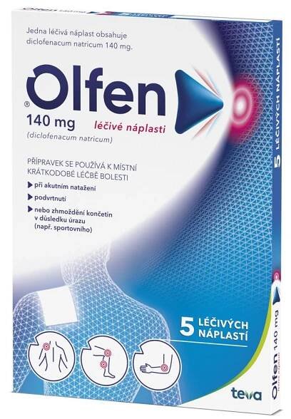 Olfen 140 mg léčivé náplasti 5 ks