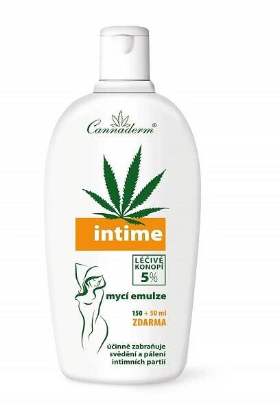 Cannaderm Intime NEW mycí emulze 150+50ml ZDARMA - skladem