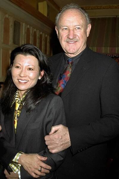Gene Hackman with wife Betsy Arakawa at the United Celebral Palsy of New York City's 15th annual Champagne Stakes at Etoile restaurant on E. 56th St.
