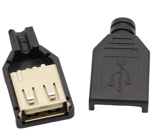 Konektor USB typ A kabelový, samice
