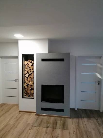 Stavba krbu s krbovou vložkou Bef Therm V 7 - Pikkr.cz