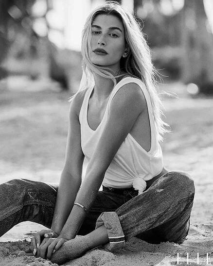 Hailey Bieber covers the March issue of ELLE