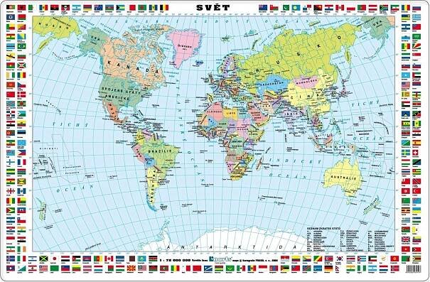 Linarts Mapa světa stolní podložka od 155 Kč