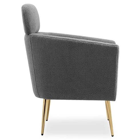 Křeslo MILASO tmavě šedá | Sconto