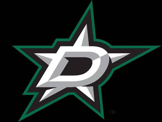 Dallas Stars White Black Green Logo Wallpaper