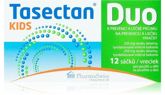 Tasectan DUO Kids zdravotnický prostředek pro ochranu střevní mikroflóry