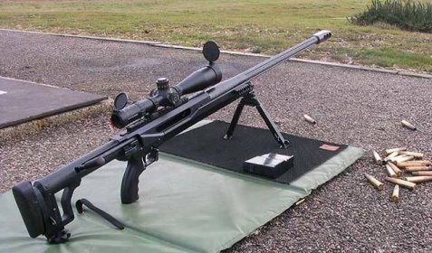 Police sniper rifle RPA Rangemaster - frightening striking accuracy