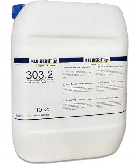 Lepidlo na dřevo KLEIBERIT 303.2 VODĚODOLNÉ D3 10 kg KANYSTR