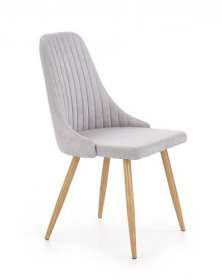Jídelní židle K285 světle šedá - Dřevěné jídelní židle čalou