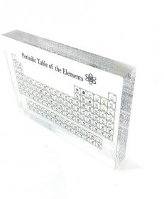 Buy Periodic Table with Real Elements Inside, Acrylic Periodic Table ...
