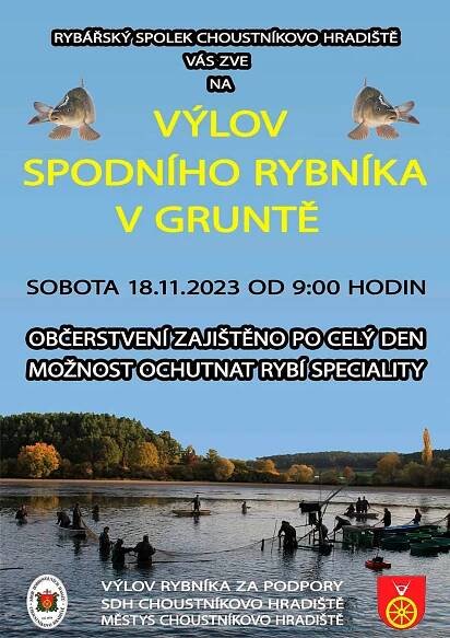 Výlov spodního rybníka v Gruntě | Choustníkovo Hradiště
