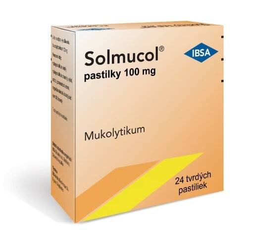 Solmucol pastilky 100 mg 1×24 ks, liek