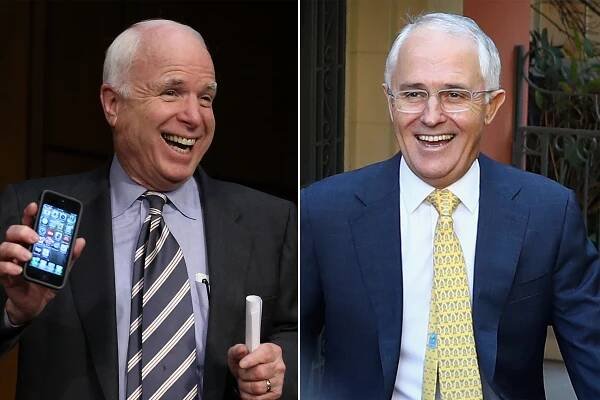 John McCain and Malcolm Turnbull