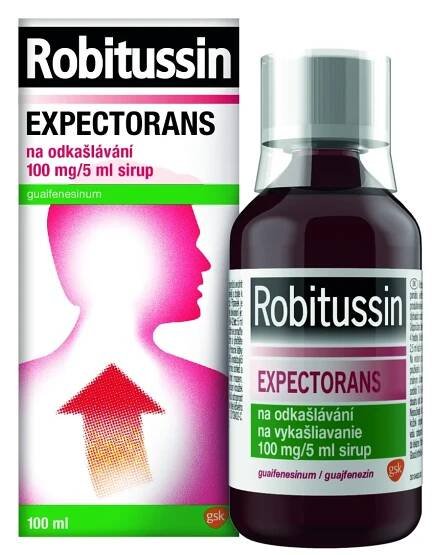 Robitussin Expectorans na odkašlávání 100 mg/5 ml sirup 100 ml
