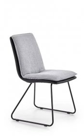 Jídelní židle K326 - světle šedá + černá