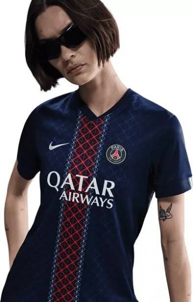 Dámský domácí fotbalový dres s krátkým rukávem Nike Paris Saint-Germain Stadium 2025/26