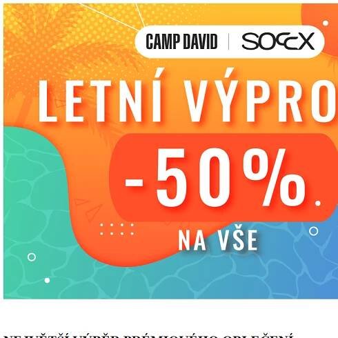 !!! LETNÍ VÝPRODEJ -50% NA VŠE !!!