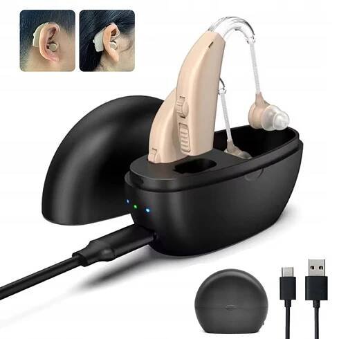 MINI SLUCHADLO DO UŠÍ S ERGONOMICKÝM POTLAČENÍM ŠUMU PRO STARŠÍ OSOBY