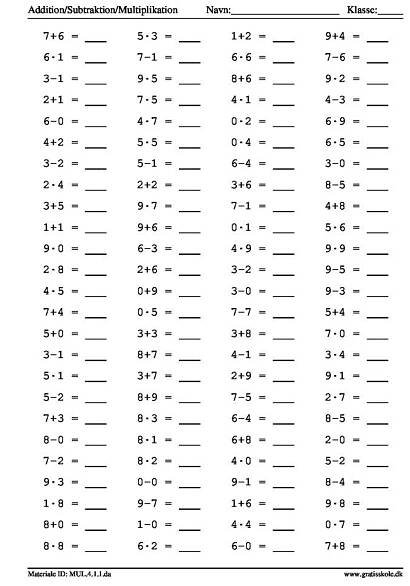 the addition worksheet is shown for students to practice numbers and subtractions