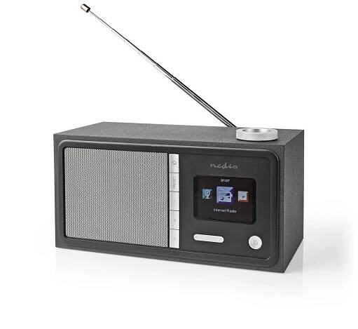 .Internetové rádio, FM, Bluetooth®, Wi-Fi, Internet, 18W, budík, barva černá | Avelektronik