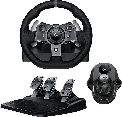 Logitech G920 Driving Force Racing Wheel + Logitech Driving Force Shifter - PlayGoSmart