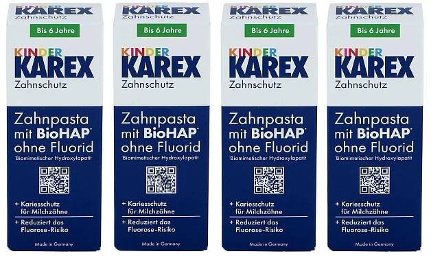 Karex Kinder Zahnpasta mit geänderter Altersempfehlung