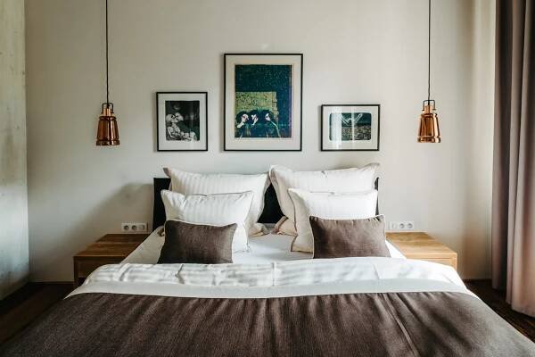 Postel nebo postele na pokoji v ubytování Boutique hotel Corso