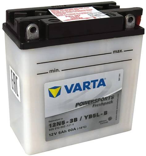 Motobaterie VARTA YB5L-B / 12N5-3B, 5Ah, 12V – Obchodiště.cz