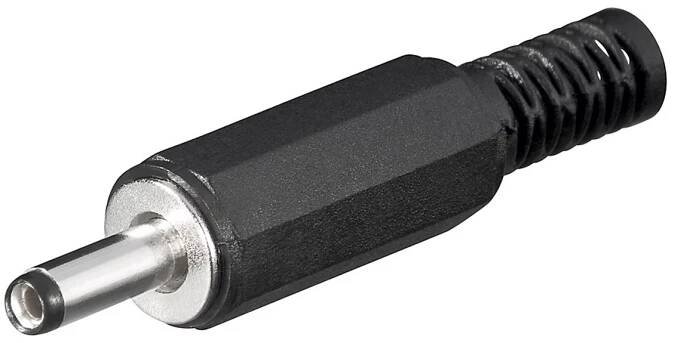 DC konektor souosý na kabel 3,5 x 1,35mm (9mm)