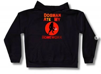 Dogman Ate My Homework Kids Hoodie