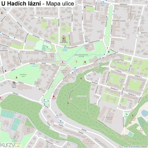U Hadích lázní - mapy | Kurzy.cz