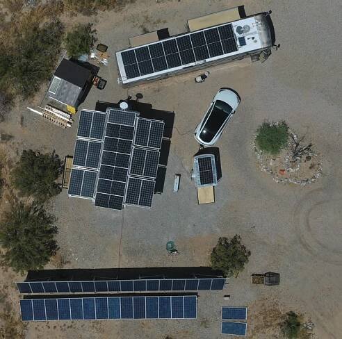 A month in 100+ with AC – 100% Off-Grid