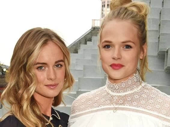 Cressida Bonas as you have never seen her before in glowing photo with 'unofficial step-sister' Gabriella Wilde