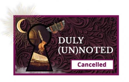 Duly (Un)Noted Cancelled - The Toronto Consort