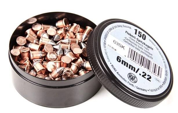 6 mm Flobert short (špičatá střela) - RWS