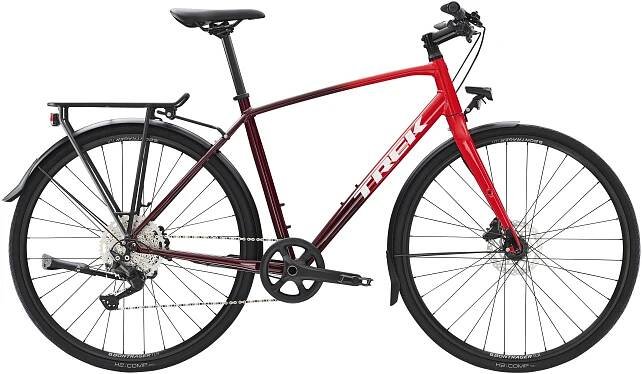 Trekingové kolo Trek FX 3 Disc Equipped - viper red to cobra blood fade