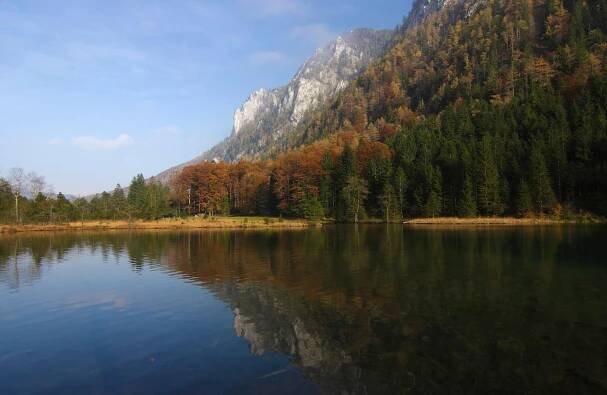 Herbstliche Impressionnen am Falkensee in Inzell/Chiemgau