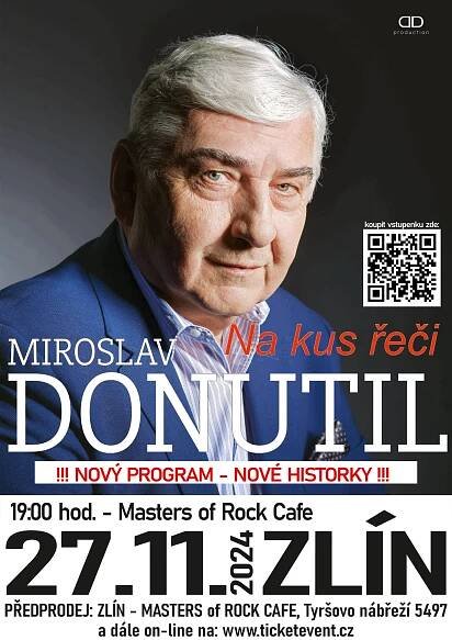 27.11.2024 | Miroslav Donutil - Na kus řeči 2024 | Zlín | PRAGOKONCERT BOHEMIA, a.s.