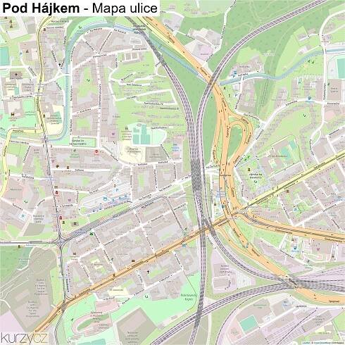 Pod Hájkem - mapy | Kurzy.cz