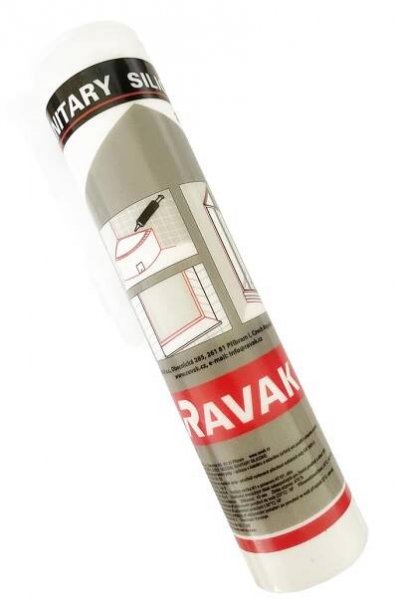 Ravak Silikon Profesional 310 ml, bílá