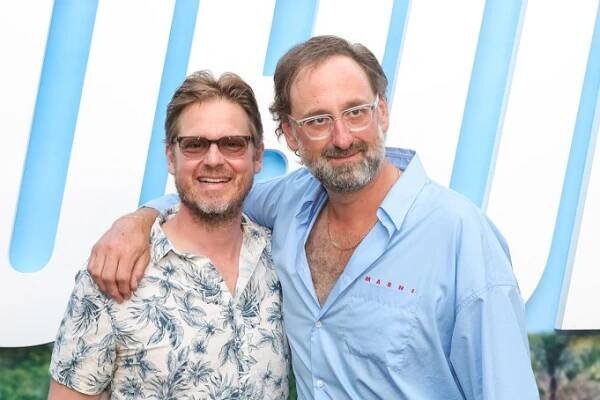 HOLLYWOOD, CALIFORNIA - AUGUST 11: (L-R) Tim Heidecker and Eric Wareheim attend the premiere of Universal Pictures' 