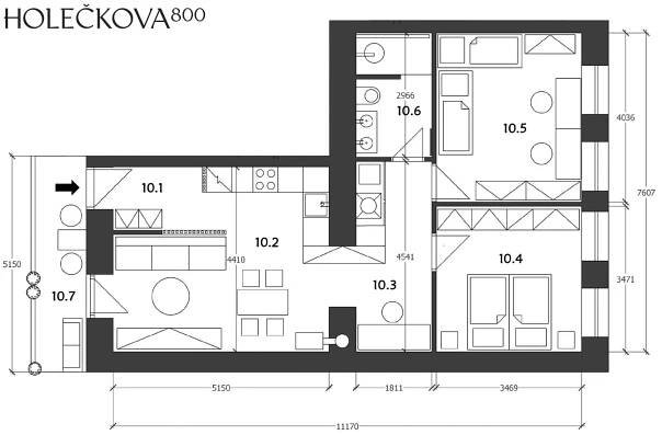 Holečkova800 | Nové byty Praha 5